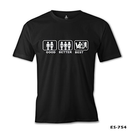 Good Better Best Siyah Erkek Tshirt