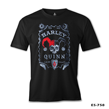 Harley Quinn - Sane Crazy Siyah Erkek Tshirt