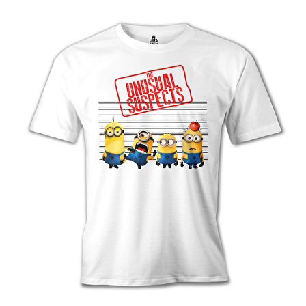 Minions - The Unusual Suspects Beyaz Erkek Tshirt