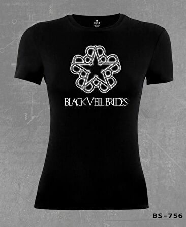 Black Veil Brides - Logo Siyah Kadın Tshirt