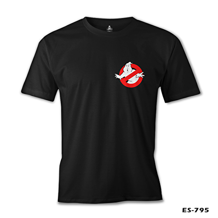Ghost Busters Logo Siyah Erkek Tshirt