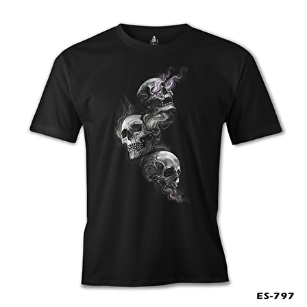 Smoky Heads Siyah Erkek Tshirt