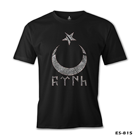 Türk Ay Yıldız Siyah Erkek Tshirt