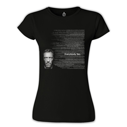 House - Everybody Lies Siyah Bayan Tshirt
