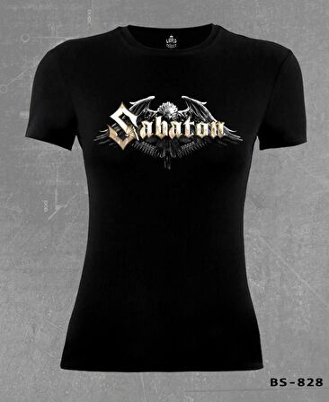 Sabaton - Logo Siyah Bayan Tshirt