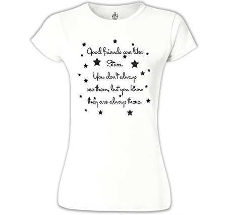 Good Friends Beyaz Bayan Tshirt