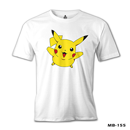 Pokemon - Pikachu Beyaz Erkek Tshirt