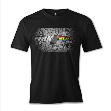 Pink Floyd - The Pink Side Siyah Erkek Tshirt
