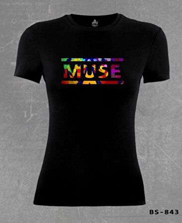 Muse - Cover Logo Siyah Bayan Tshirt