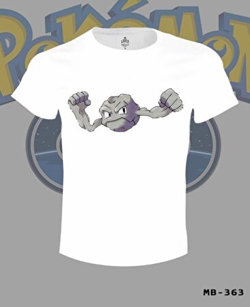 Pokemon - Geodude Beyaz Erkek Tshirt