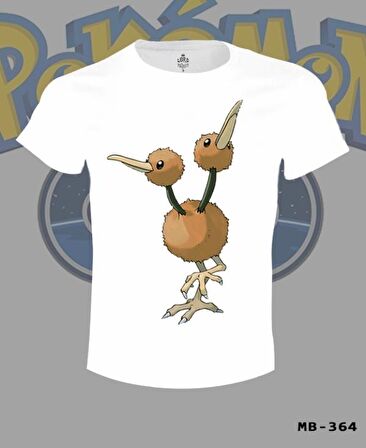 Pokemon - Doduo Beyaz Erkek Tshirt