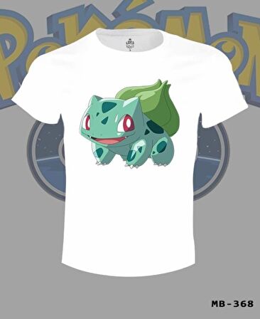 Pokemon - Bulbasaur Beyaz Erkek Tshirt