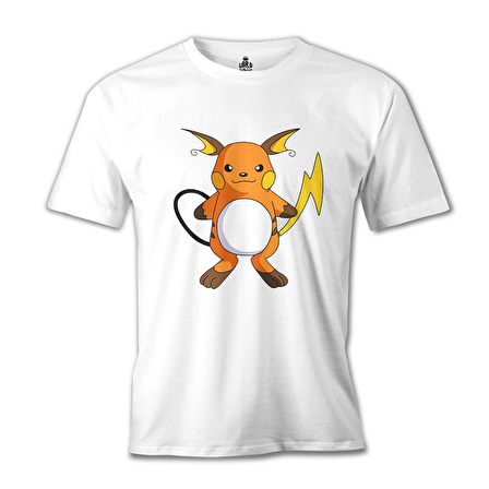 Pokemon - Raichu Beyaz Erkek Tshirt