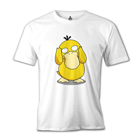 Pokemon - Psyduck Beyaz Erkek Tshirt