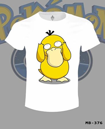 Pokemon - Psyduck Beyaz Erkek Tshirt