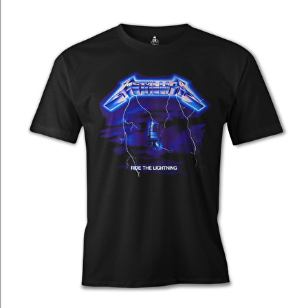 Metallica - Ride the Lightning Siyah Erkek Tshirt