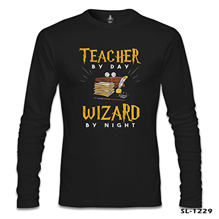 Teacher by Day Öğretmenler Günü Siyah Erkek Sweatshirt