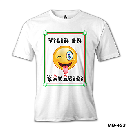 Yılın En Şakacısı Beyaz Erkek Tshirt