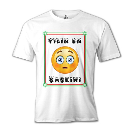 Yılın En Şaşkını Beyaz Erkek Tshirt
