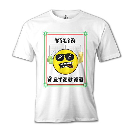 Yılın Patronu Beyaz Erkek Tshirt