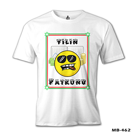 Yılın Patronu Beyaz Erkek Tshirt