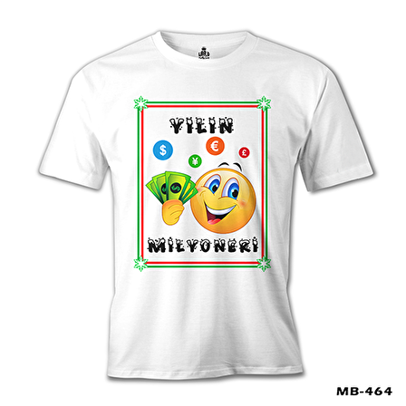 Yılın Milyoneri Beyaz Erkek Tshirt