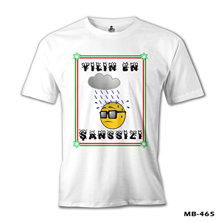 Yılın En Şanssızı Beyaz Erkek Tshirt