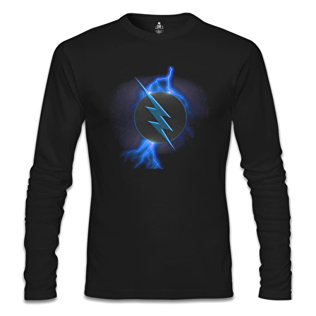 Flash vs Zoom Siyah Erkek Sweatshirt