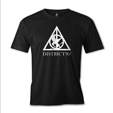 Multifandom Symbols - District Siyah Erkek Tshirt