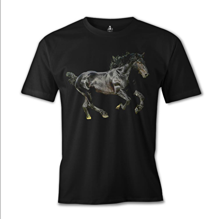 At 4 Siyah Erkek Tshirt