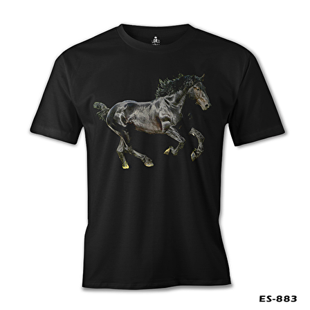 At 4 Siyah Erkek Tshirt