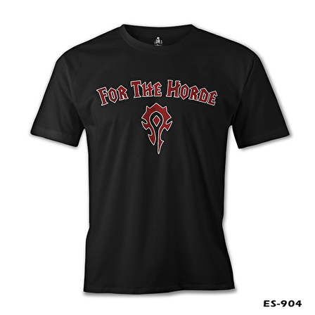 World of Warcraft - For the Horde Siyah Erkek Tshirt