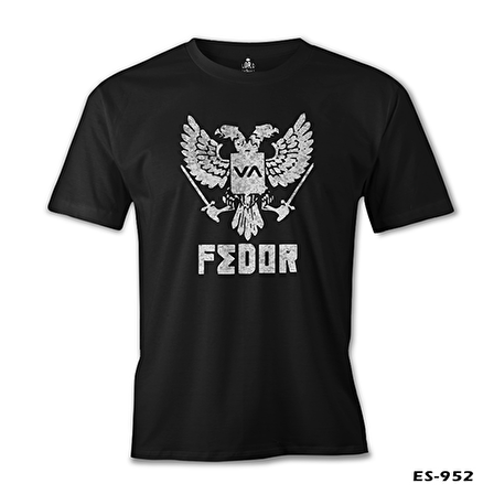 Fedor - Logo Siyah Erkek Tshirt