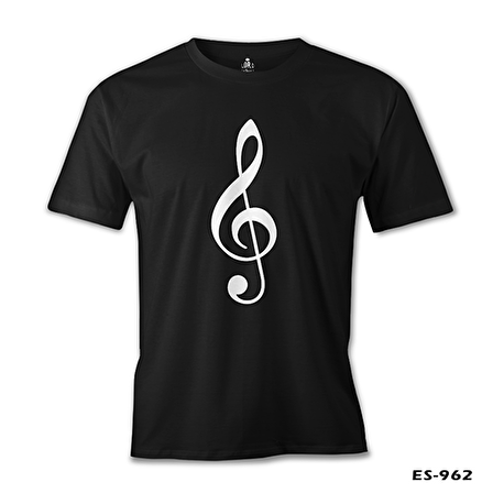Müzik - Nota Siyah Erkek Tshirt