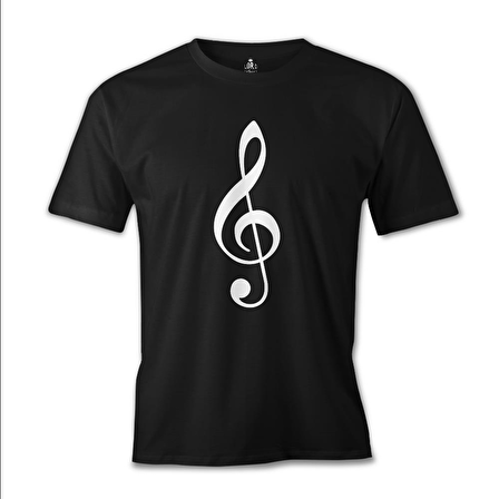 Müzik - Nota Siyah Erkek Tshirt