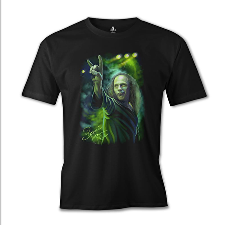 Ronnie James Dio Siyah Erkek Tshirt