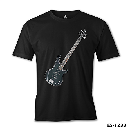 Gitar - Bass Siyah Erkek Tshirt