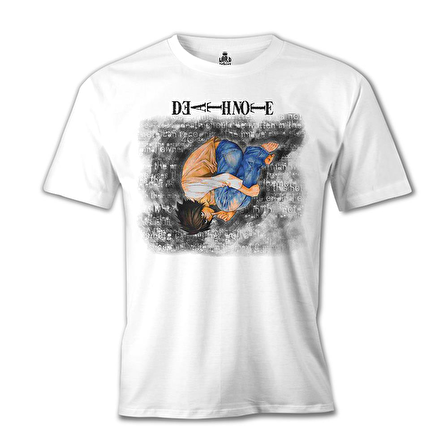 Death Note - Upside Down Beyaz Erkek Tshirt