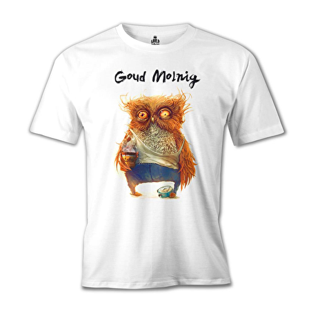 Goud Molnig Beyaz Erkek Tshirt