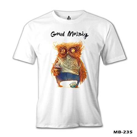 Goud Molnig Beyaz Erkek Tshirt