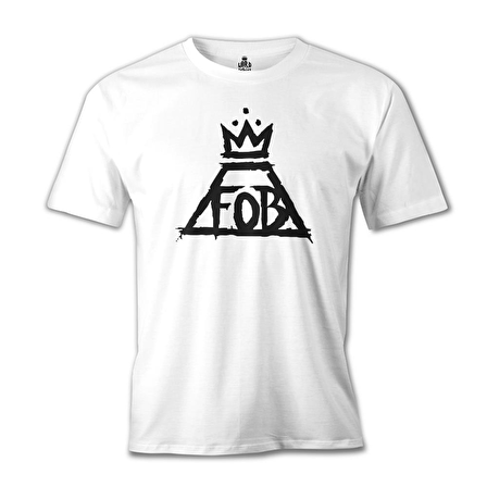 Fall Out Boy - Logo Beyaz Erkek Tshirt
