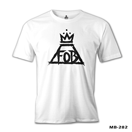 Fall Out Boy - Logo Beyaz Erkek Tshirt