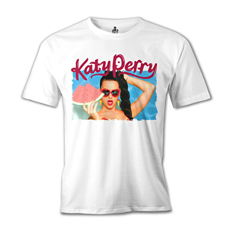 Katy Perry - California Gurls Beyaz Erkek Tshirt