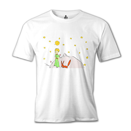 Küçük Prens - Gezegen Beyaz Erkek Tshirt