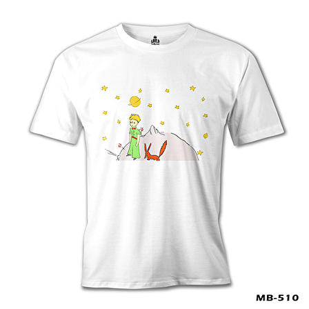 Küçük Prens - Gezegen Beyaz Erkek Tshirt