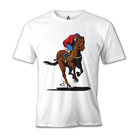 At 8 Beyaz Erkek Tshirt