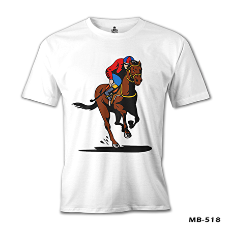 At 8 Beyaz Erkek Tshirt