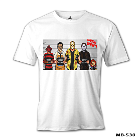 The Usual Suspects - Horror Beyaz Erkek Tshirt