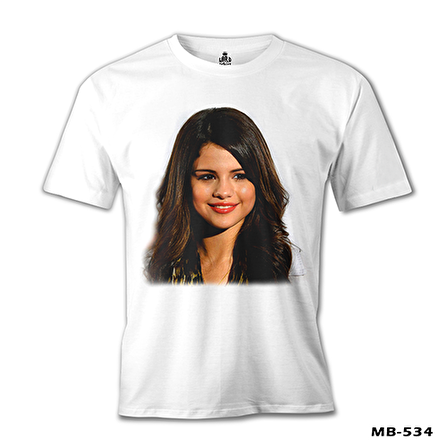 Selena Gomez - Stars Beyaz Erkek Tshirt
