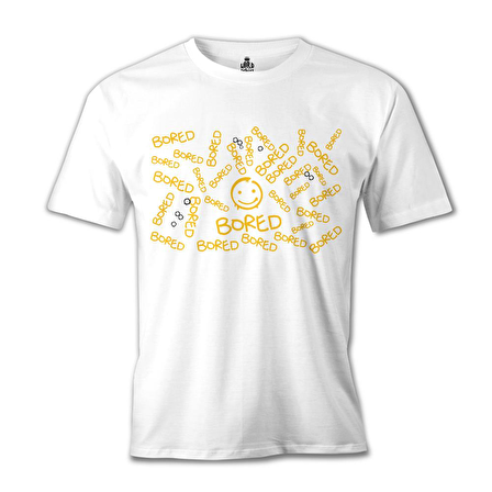 Sherlock -  is Bored Beyaz Erkek Tshirt